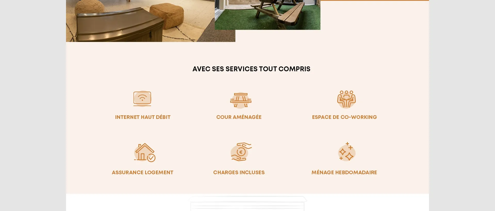 Des espaces de vie partagés et tous les services tout compris