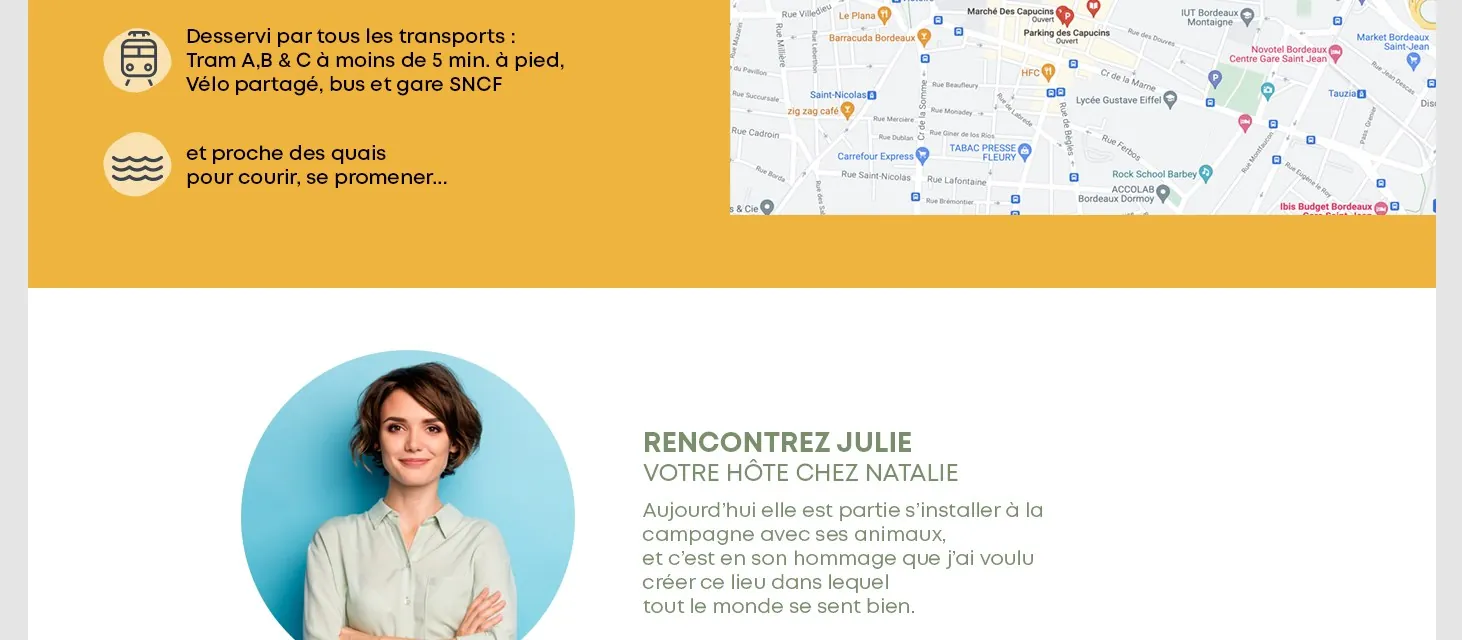 Rencontrez Julie, votre hôte chez Natalie